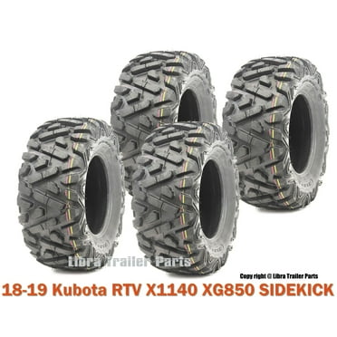 Tusk TriloBite HD 8-Ply Pair of Tires 25x10-12 for Kubota RTV900 Diesel 2004-200
